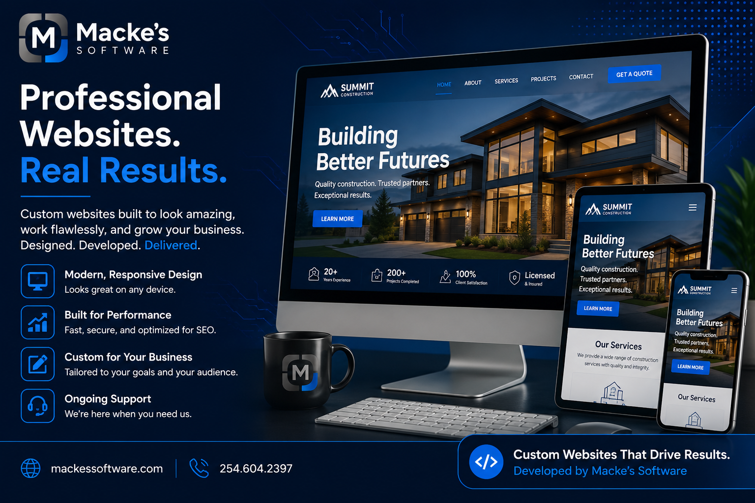 Professional website development
